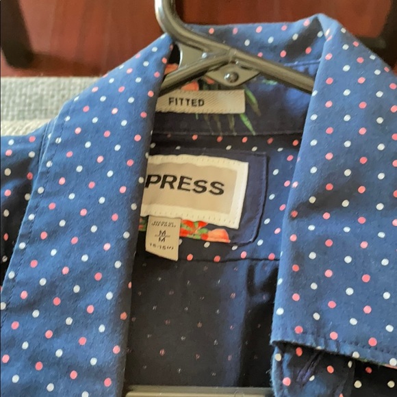 Express fitted long sleeve button down shirt - Picture 2 of 2